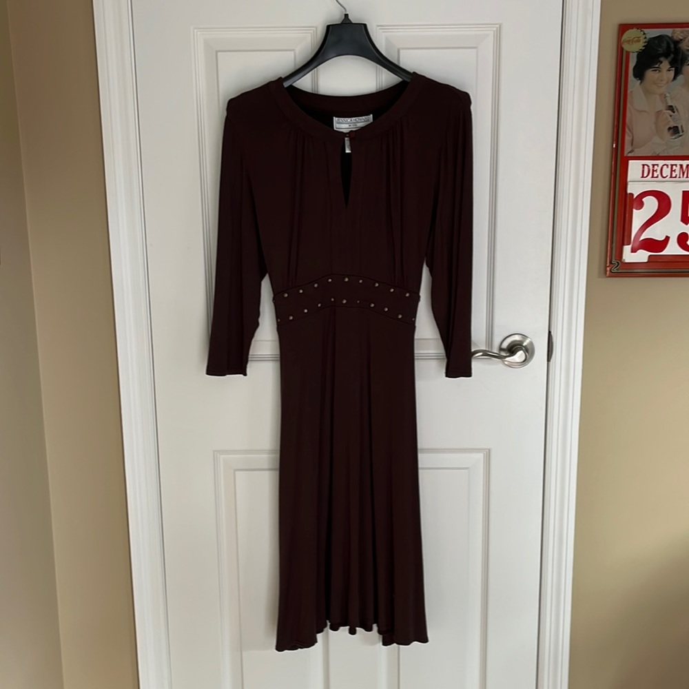 Jessica Howard Brown Dress Sz Petite 14 NWOT Never worn.